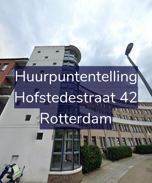 Foto gevel Huurpuntentelling voor Hofstedestraat 42, Rotterdam