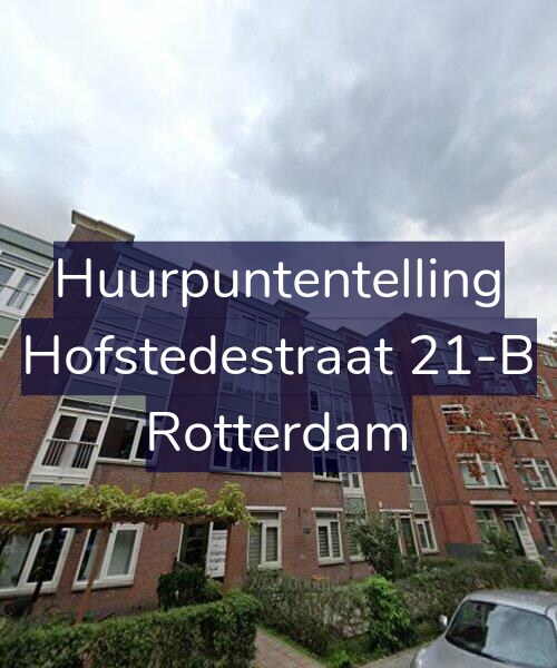 Foto gevel Huurpuntentelling voor Hofstedestraat 21-B, Rotterdam