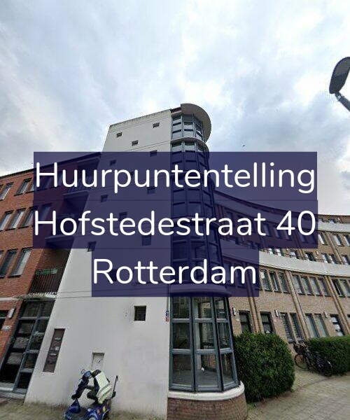 Foto gevel Huurpuntentelling voor Hofstedestraat 40, Rotterdam