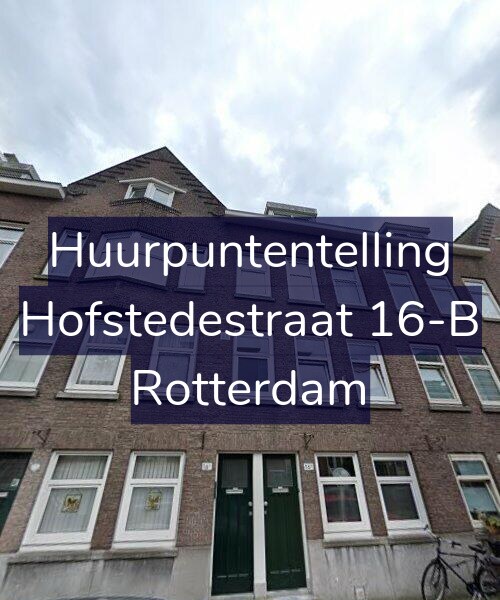 Foto gevel Huurpuntentelling voor Hofstedestraat 16-B, Rotterdam