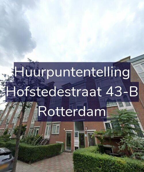 Foto gevel Huurpuntentelling voor Hofstedestraat 43-B, Rotterdam