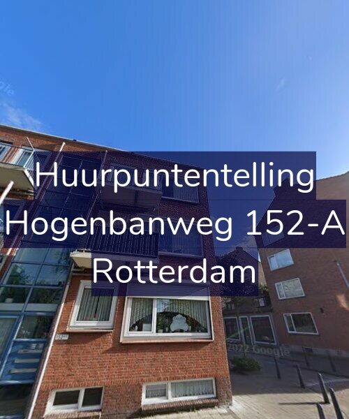 Foto gevel Huurpuntentelling voor Hogenbanweg 152-A, Rotterdam