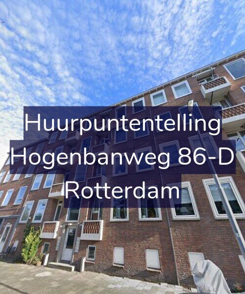 Foto gevel Huurpuntentelling voor Hogenbanweg 86-D, Rotterdam