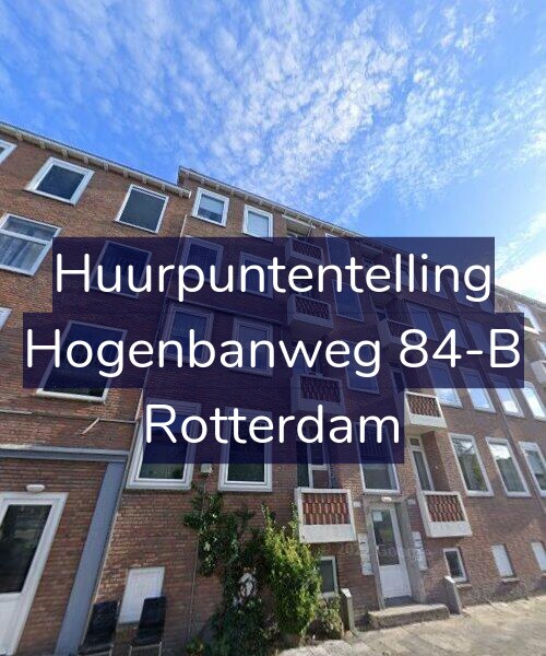 Foto gevel Huurpuntentelling voor Hogenbanweg 84-B, Rotterdam