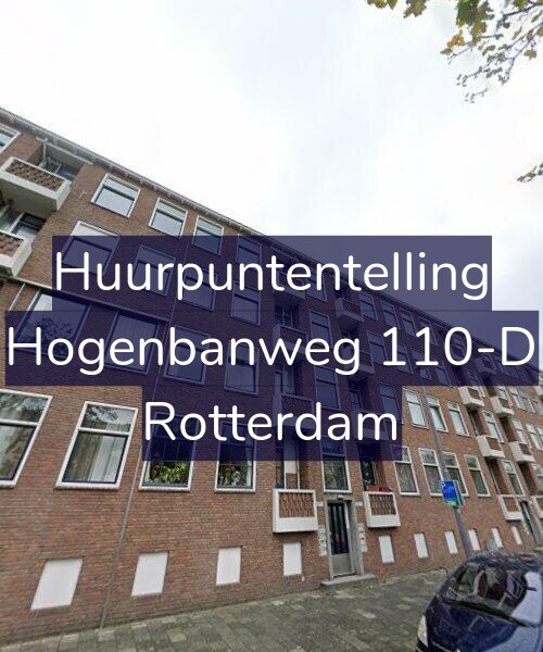 Foto gevel Huurpuntentelling voor Hogenbanweg 110-D, Rotterdam