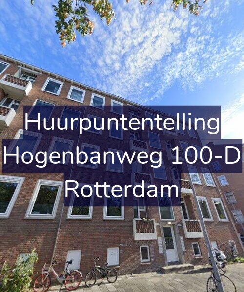 Foto gevel Huurpuntentelling voor Hogenbanweg 100-D, Rotterdam