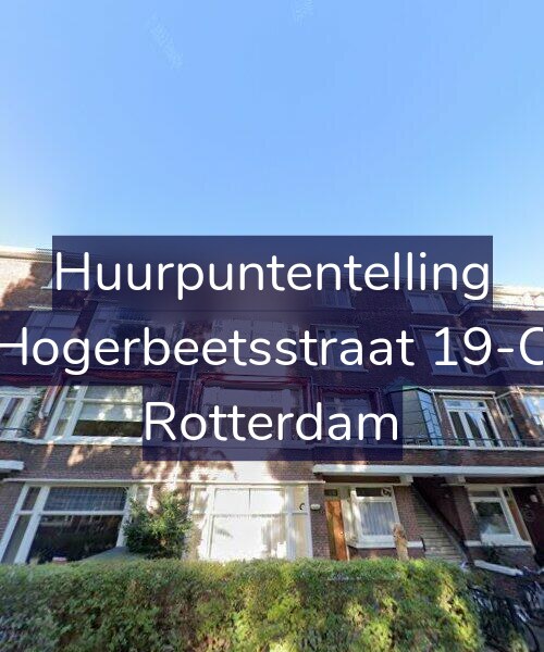 Foto gevel Huurpuntentelling voor Hogerbeetsstraat 19-C, Rotterdam