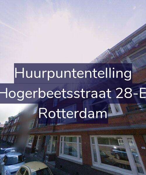 Foto gevel Huurpuntentelling voor Hogerbeetsstraat 28-B, Rotterdam