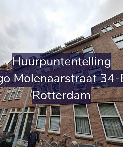 Foto gevel Huurpuntentelling voor Hugo Molenaarstraat 34-B01, Rotterdam
