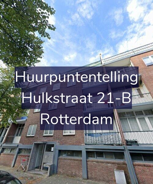 Foto gevel Huurpuntentelling voor Hulkstraat 21-B, Rotterdam