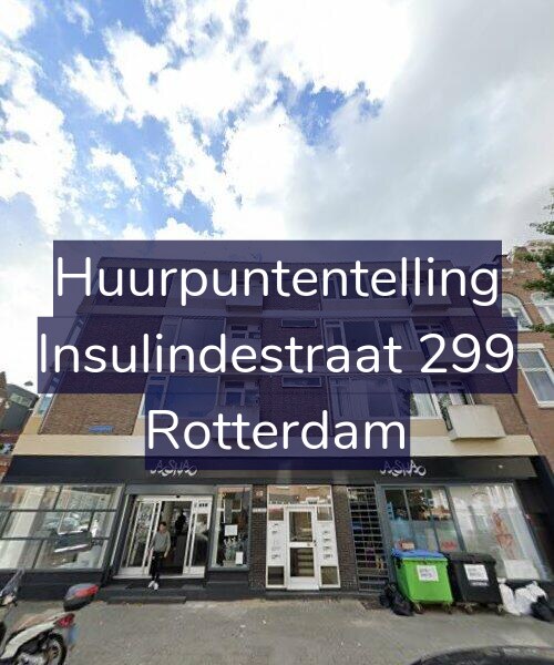 Foto gevel Huurpuntentelling voor Insulindestraat 299, Rotterdam