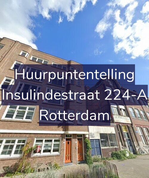 Foto gevel Huurpuntentelling voor Insulindestraat 224-A, Rotterdam