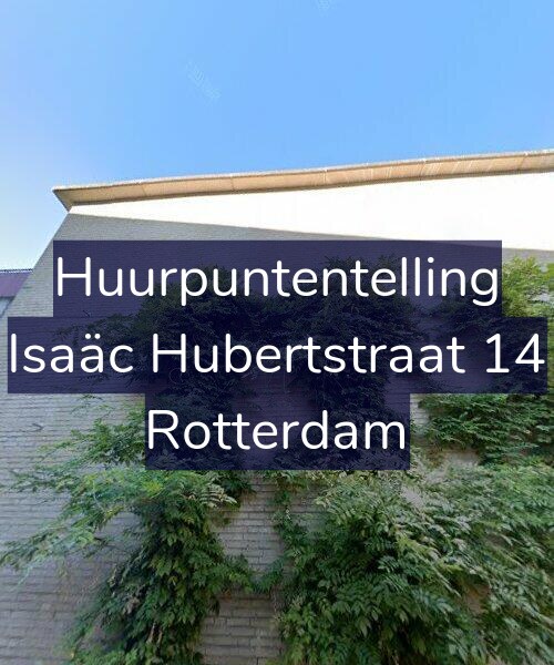 Foto gevel Huurpuntentelling voor Isaäc Hubertstraat 14, Rotterdam