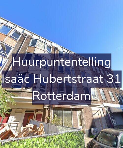 Foto gevel Huurpuntentelling voor Isaäc Hubertstraat 31, Rotterdam