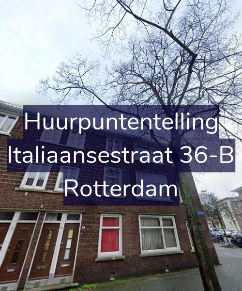 Foto gevel Huurpuntentelling voor Italiaansestraat 36-B, Rotterdam