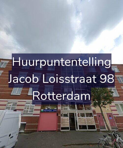 Foto gevel Huurpuntentelling voor Jacob Loisstraat 98, Rotterdam