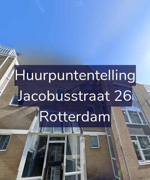 Foto gevel Huurpuntentelling voor Jacobusstraat 26, Rotterdam