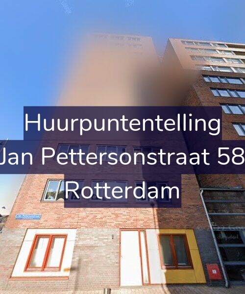Foto gevel Huurpuntentelling voor Jan Pettersonstraat 58, Rotterdam