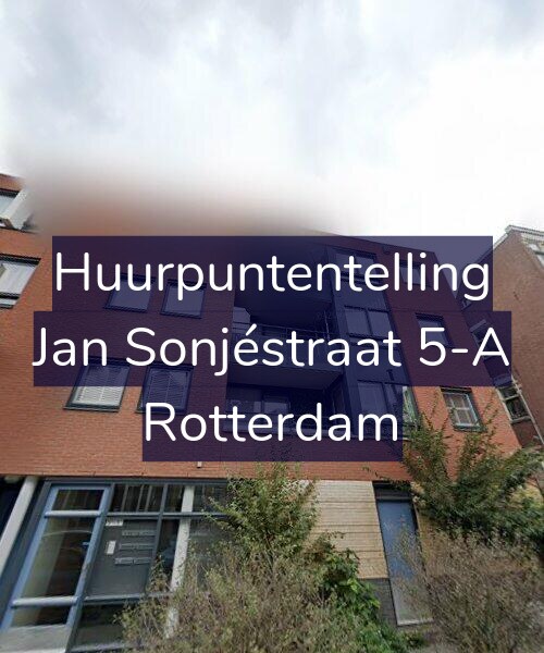 Foto gevel Huurpuntentelling voor Jan Sonjéstraat 5-A, Rotterdam