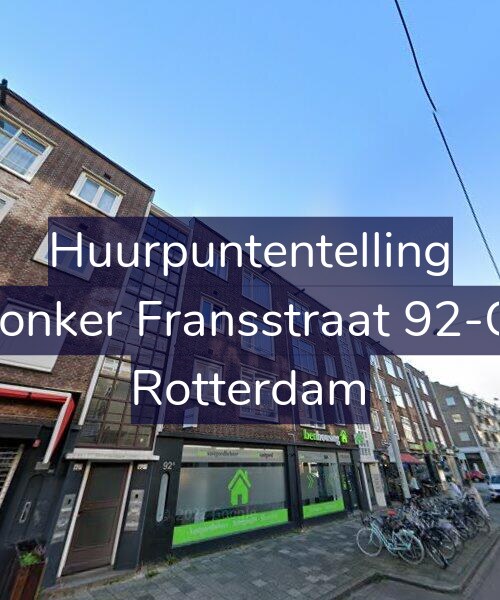 Foto gevel Huurpuntentelling voor Jonker Fransstraat 92-C, Rotterdam