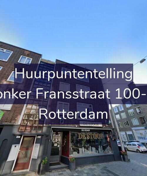 Foto gevel Huurpuntentelling voor Jonker Fransstraat 100-C, Rotterdam