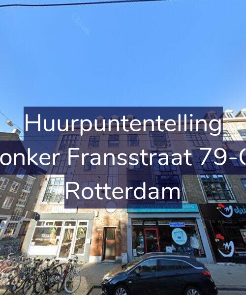 Foto gevel Huurpuntentelling voor Jonker Fransstraat 79-C, Rotterdam
