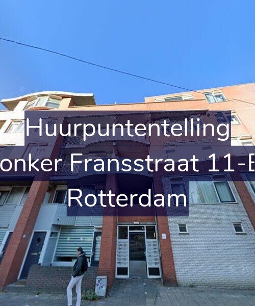 Foto gevel Huurpuntentelling voor Jonker Fransstraat 11-B, Rotterdam