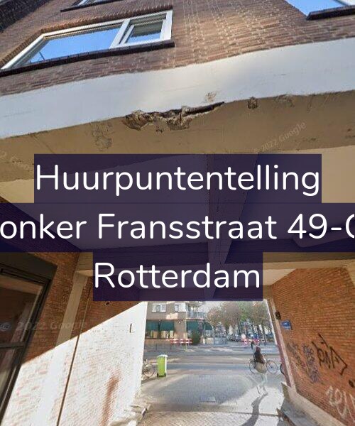 Foto gevel Huurpuntentelling voor Jonker Fransstraat 49-C, Rotterdam