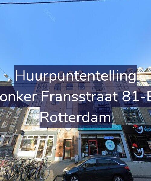 Foto gevel Huurpuntentelling voor Jonker Fransstraat 81-B, Rotterdam