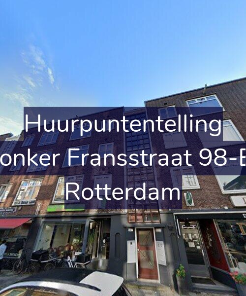Foto gevel Huurpuntentelling voor Jonker Fransstraat 98-B, Rotterdam