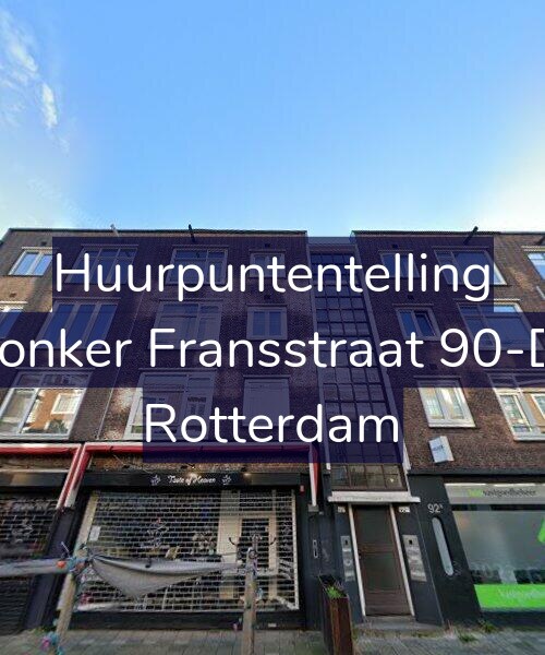 Foto gevel Huurpuntentelling voor Jonker Fransstraat 90-D, Rotterdam