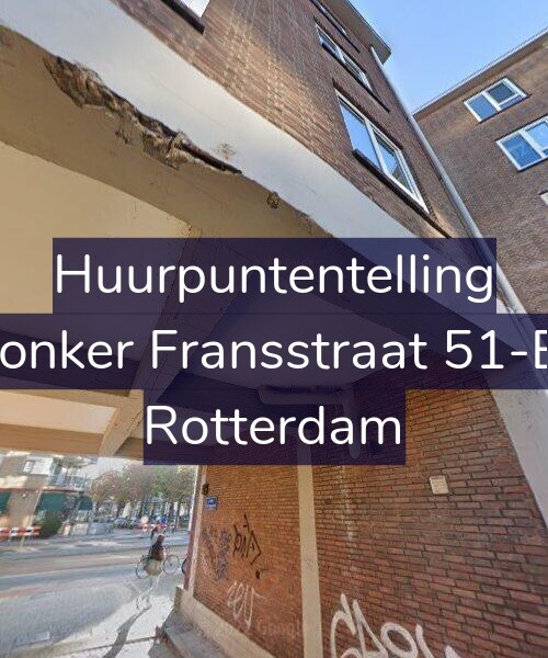 Foto gevel Huurpuntentelling voor Jonker Fransstraat 51-B, Rotterdam