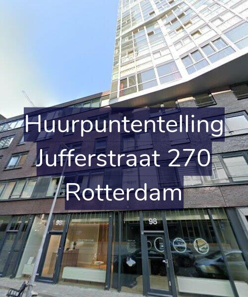 Foto gevel Huurpuntentelling voor Jufferstraat 270, Rotterdam