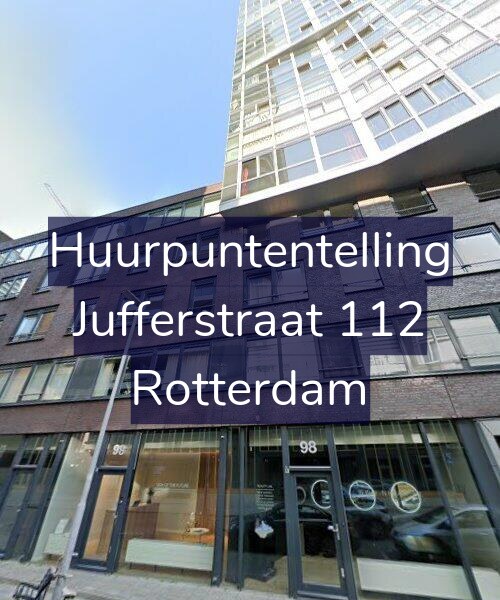 Foto gevel Huurpuntentelling voor Jufferstraat 112, Rotterdam