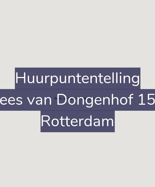 Foto gevel Huurpuntentelling voor Kees van Dongenhof 152, Rotterdam