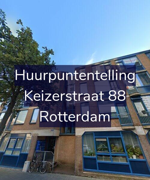 Foto gevel Huurpuntentelling voor Keizerstraat 88, Rotterdam