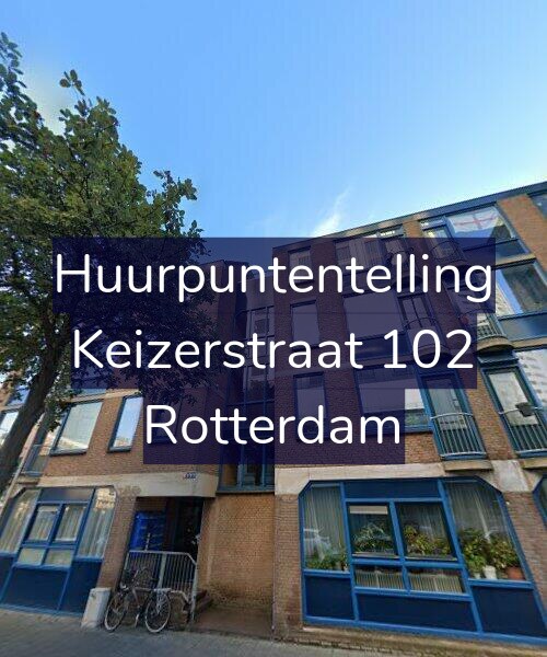 Foto gevel Huurpuntentelling voor Keizerstraat 102, Rotterdam