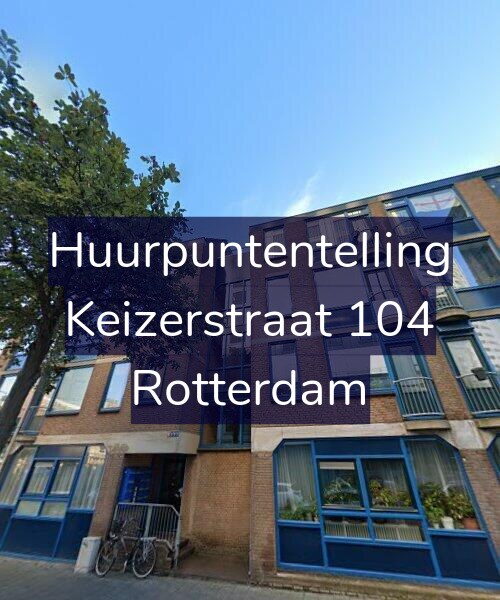 Foto gevel Huurpuntentelling voor Keizerstraat 104, Rotterdam