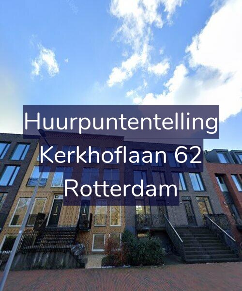 Foto gevel Huurpuntentelling voor Kerkhoflaan 62, Rotterdam