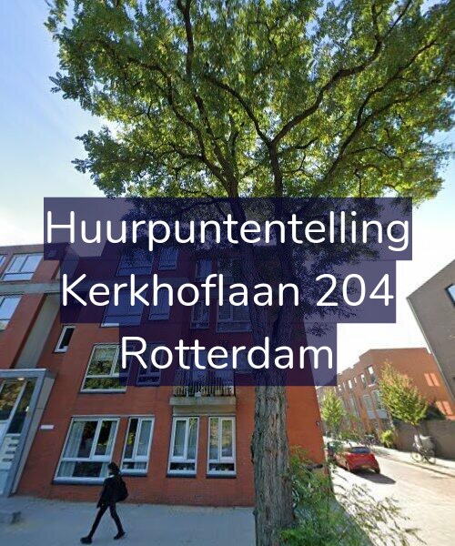 Foto gevel Huurpuntentelling voor Kerkhoflaan 204, Rotterdam