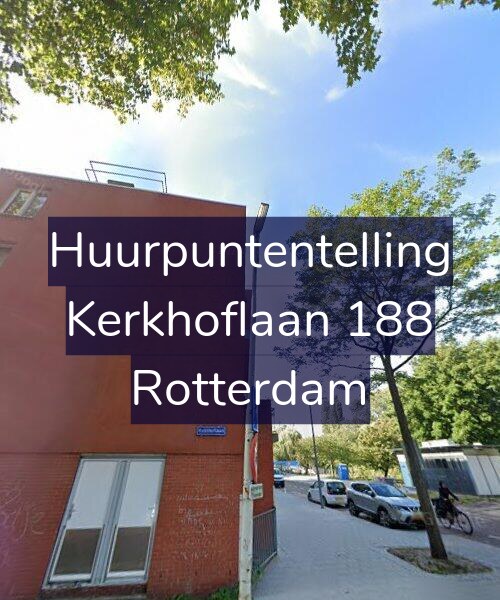 Foto gevel Huurpuntentelling voor Kerkhoflaan 188, Rotterdam