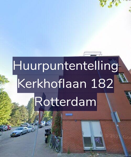 Foto gevel Huurpuntentelling voor Kerkhoflaan 182, Rotterdam