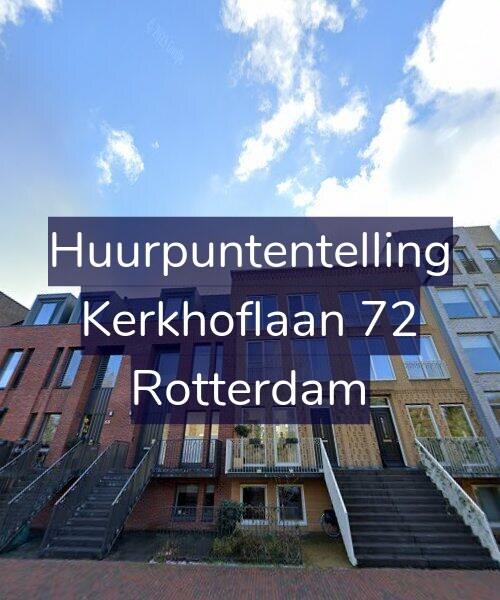 Foto gevel Huurpuntentelling voor Kerkhoflaan 72, Rotterdam