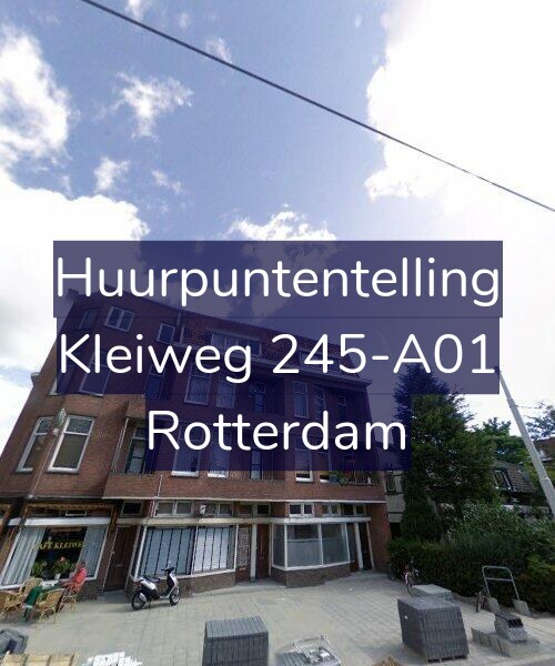 Foto gevel Huurpuntentelling voor Kleiweg 245-A01, Rotterdam