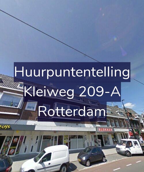 Foto gevel Huurpuntentelling voor Kleiweg 209-A, Rotterdam