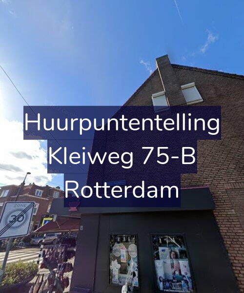 Foto gevel Huurpuntentelling voor Kleiweg 75-B, Rotterdam