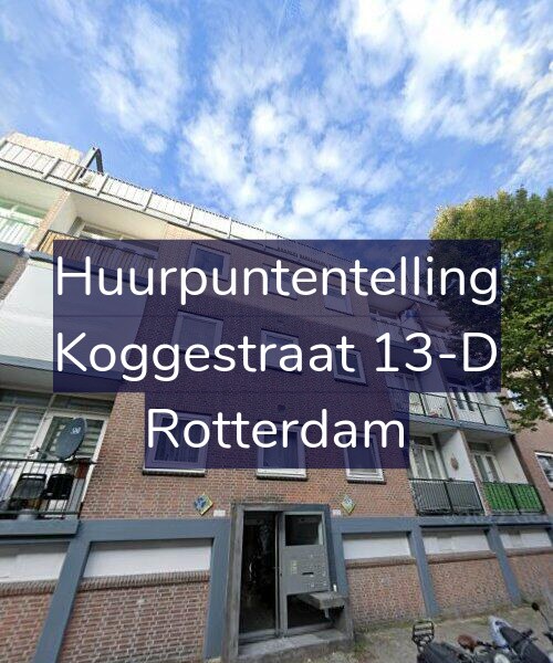 Foto gevel Huurpuntentelling voor Koggestraat 13-D, Rotterdam