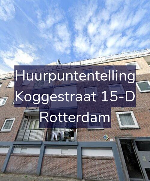 Foto gevel Huurpuntentelling voor Koggestraat 15-D, Rotterdam