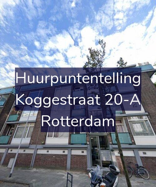 Foto gevel Huurpuntentelling voor Koggestraat 20-A, Rotterdam