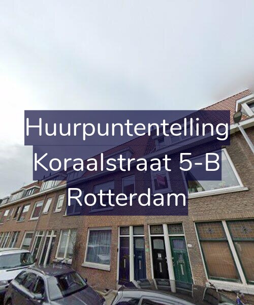 Foto gevel Huurpuntentelling voor Koraalstraat 5-B, Rotterdam